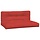 Palettenkissen-Set, 2-tlg., Rot - 34% Rabatt