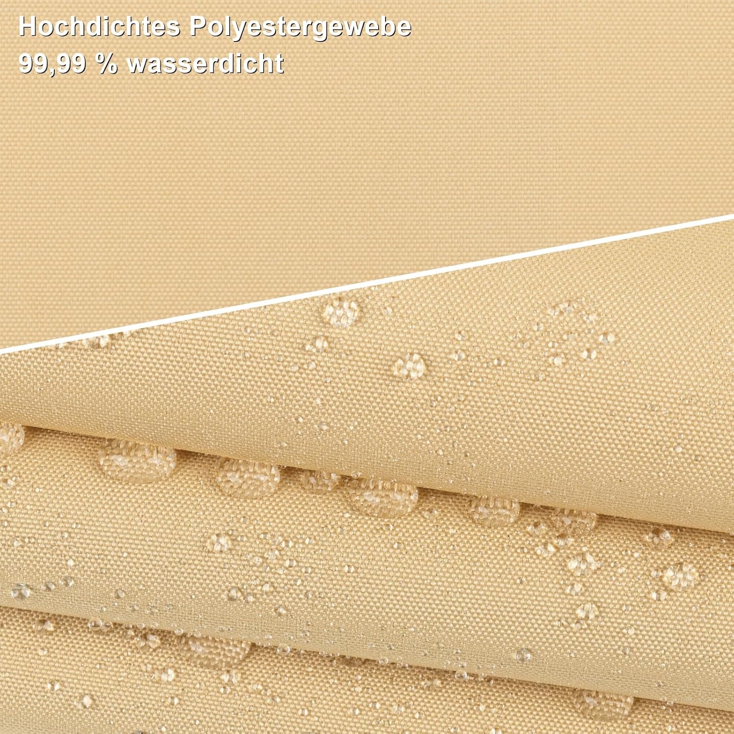 Sonnensegel Dreieck 5x5x7m Sandfarben - 33% Rabatt auf Retourenware