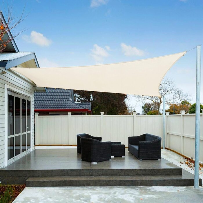 Sonnensegel Dreieck 5x5x7m Sandfarben - 33% Rabatt auf Retourenware