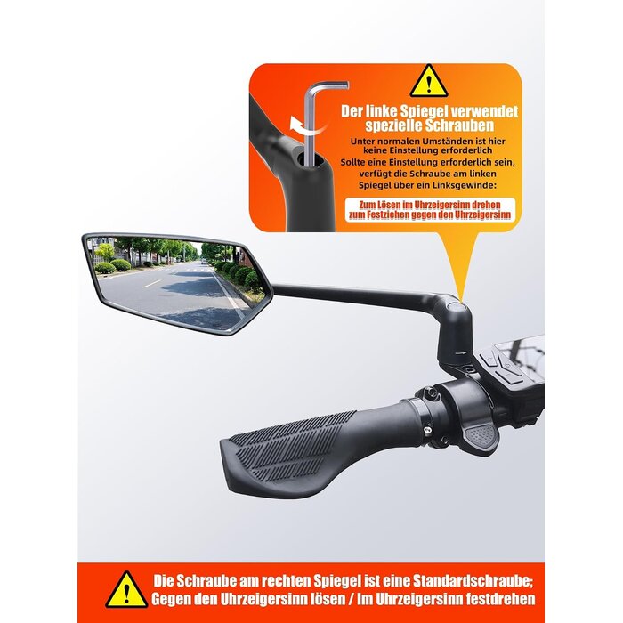 Fahrrad-Rückspiegel Set 3D verstellbar - 32% Rabatt