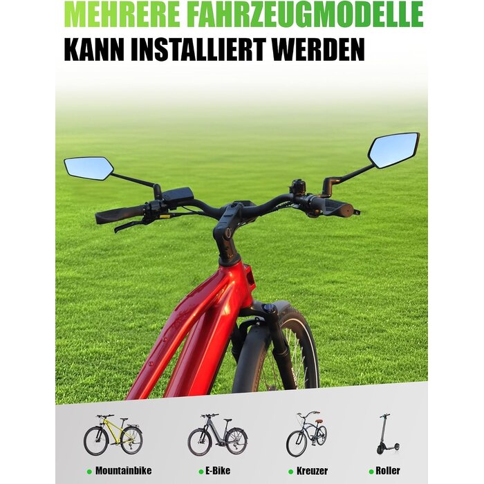 Fahrrad-Rückspiegel Set 3D verstellbar - 32% Rabatt