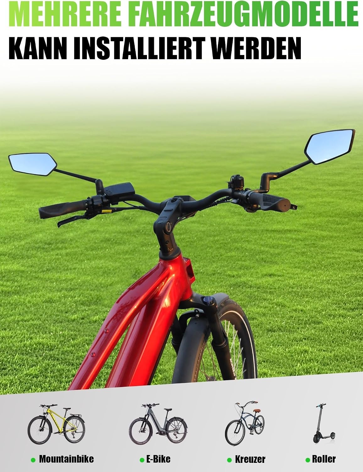 Fahrrad-Rückspiegel Set 3D verstellbar - 32% Rabatt