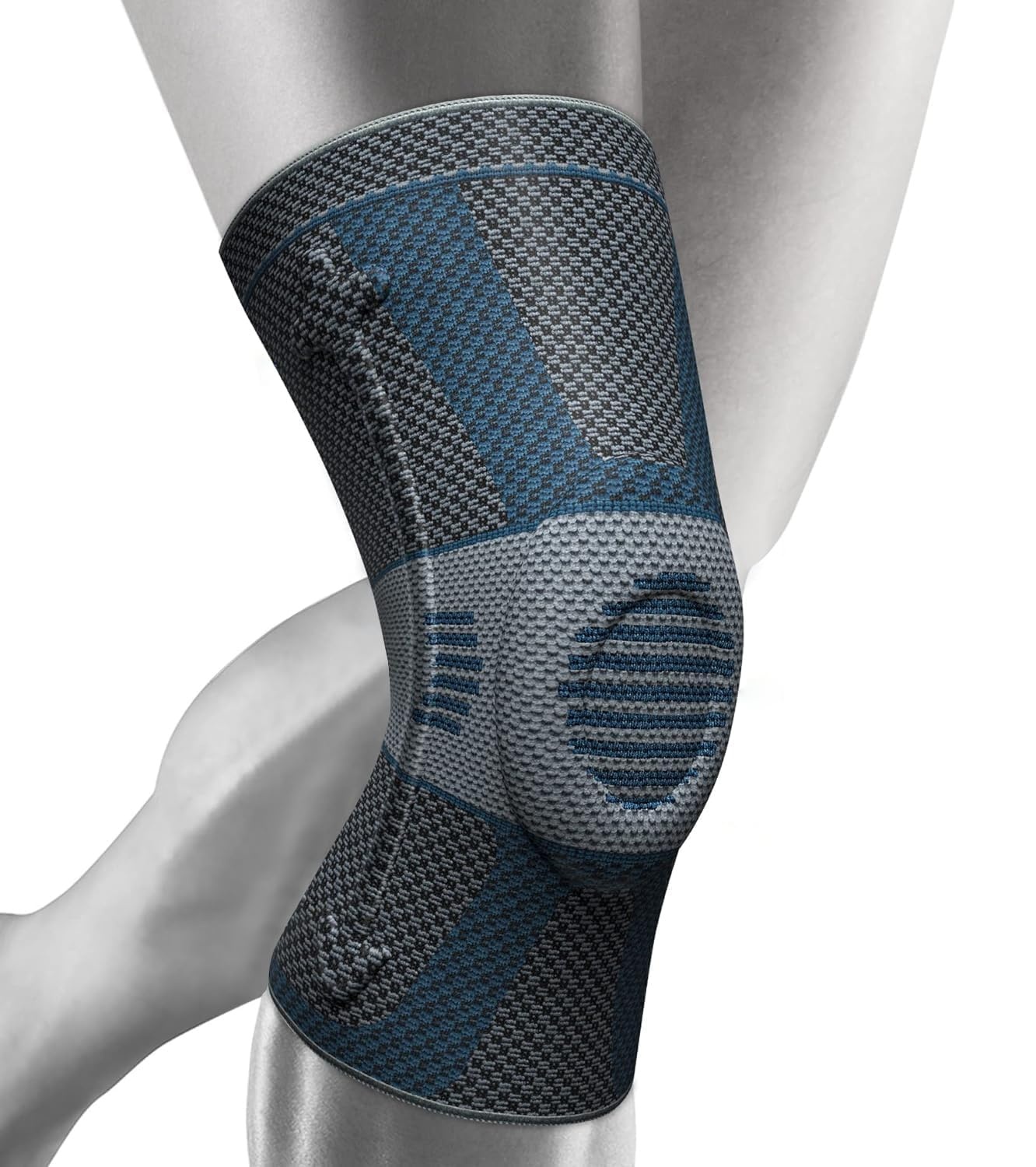 Kniebandage mit Gelpolster, Gr. M, Hellblau - 30% Rabatt