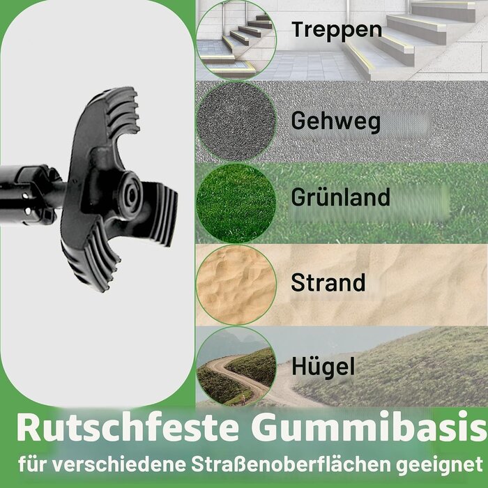 Klappbarer Gehstock mit Sitz, 86 cm, 150 kg belastbar - 34% Rabatt