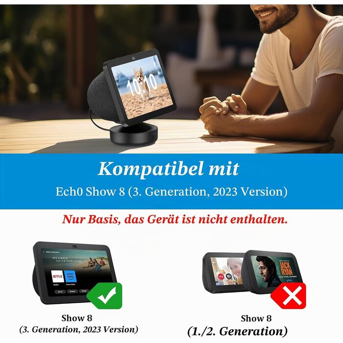 Mobile Akku-Ladestation für Show 8 (3. Gen) - Schwarz - 33% Rabatt