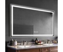 LED Badezimmerspiegel 80x120cm - 34% Rabatt - Dimmbar & Antibeschlag