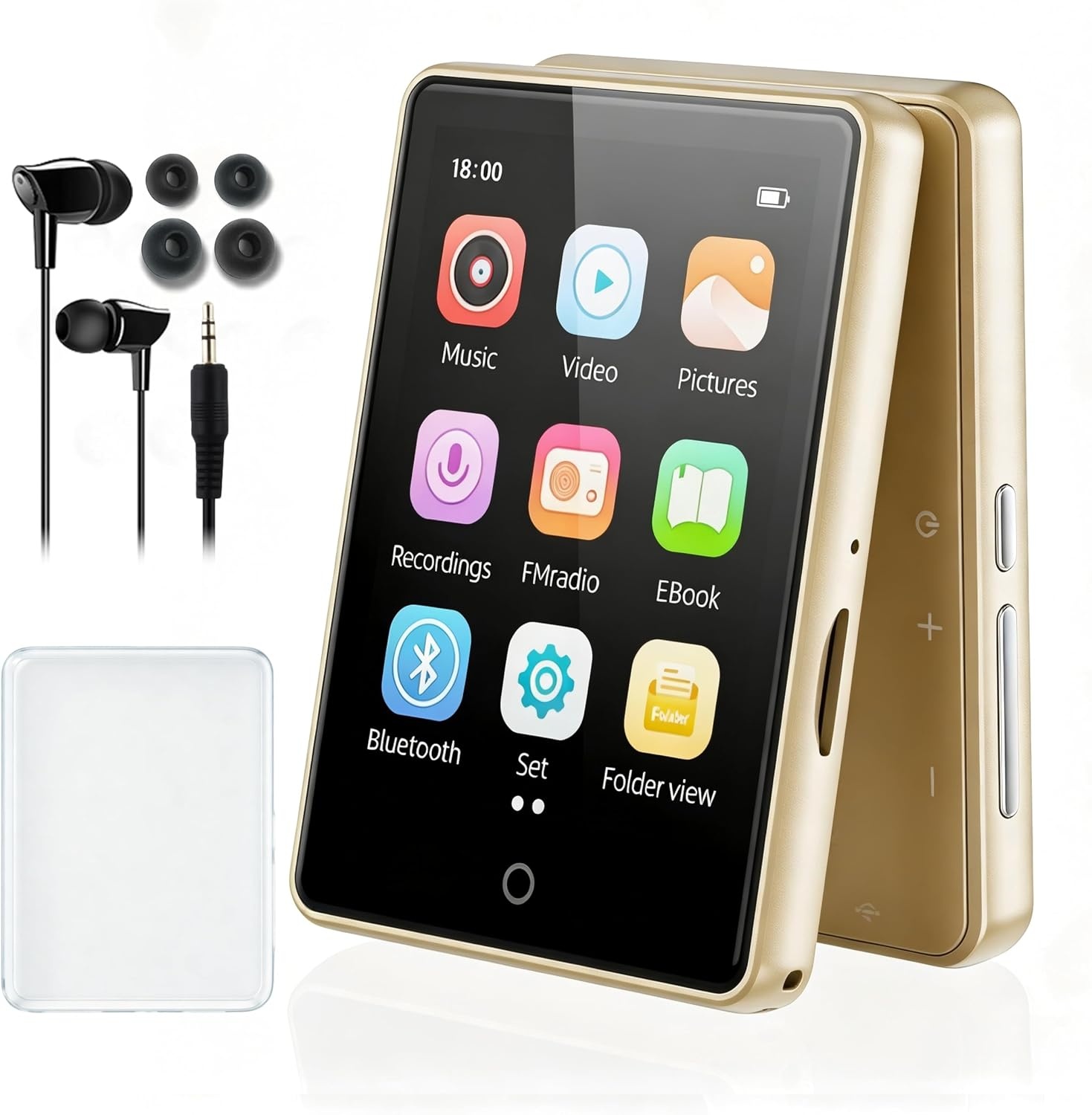 MP3- und MP4-Player 64GB Touchscreen Bluetooth 5.3 lila - 28% Rabatt