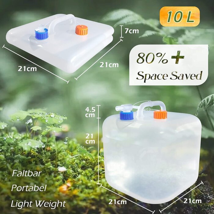 Faltbarer Wassertank 10L - Camping & Outdoor - 29% Rabatt