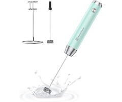 Elektrischer Milchaufschäumer, Blau - 42% Rabatt