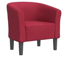 Vidaxl Schalenstuhl Stoff Weinrot 70x56x68 cm - 54% Rabatt