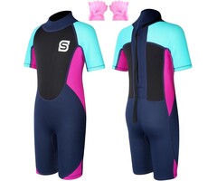 Kinder Shorty Neoprenanzug Pink XS - 44% Rabatt