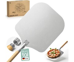 Pizzaschaufel aus Aluminium - 30,5 x 30,5 cm - abnehmbarer Griff - 40% Rabatt