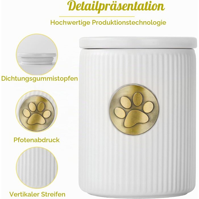 Edle Tierurne aus Keramik für Haustiere bis 15 kg - 31% Rabatt