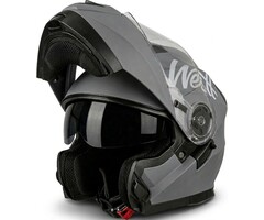 Klapphelm Motorrad & Roller, Mattgrau, ECE R22.05, 45% Rabatt