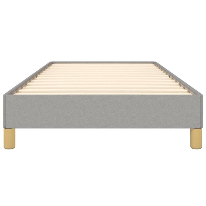 Stoff-Bettgestell 90x200 cm, Lichtgrau - 34% Rabatt