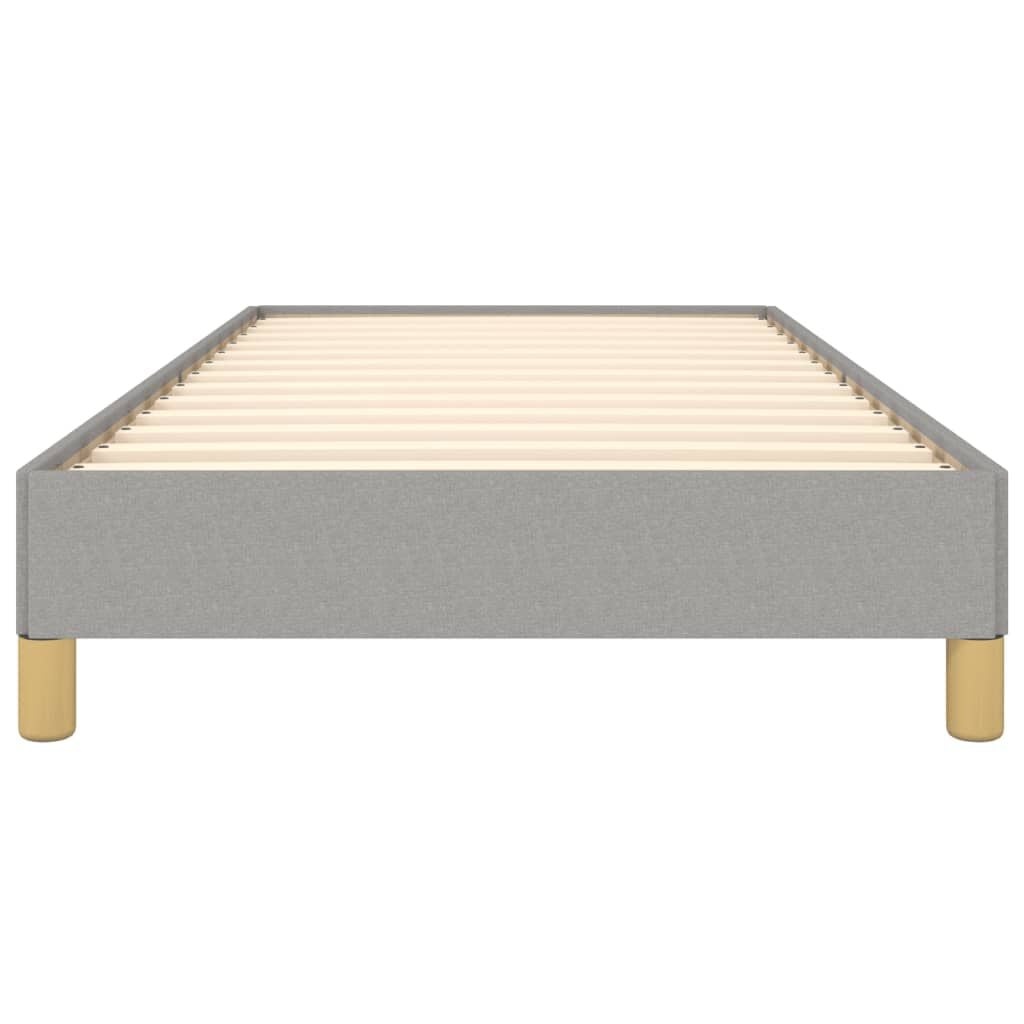 Stoff-Bettgestell 90x200 cm, Lichtgrau - 34% Rabatt