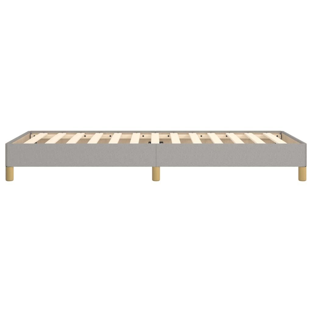 Stoff-Bettgestell 90x200 cm, Lichtgrau - 34% Rabatt
