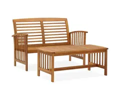 Vidaxl Loungeset aus Akazienholz - 2-teilig - Vintage-Stil - 47% Rabatt