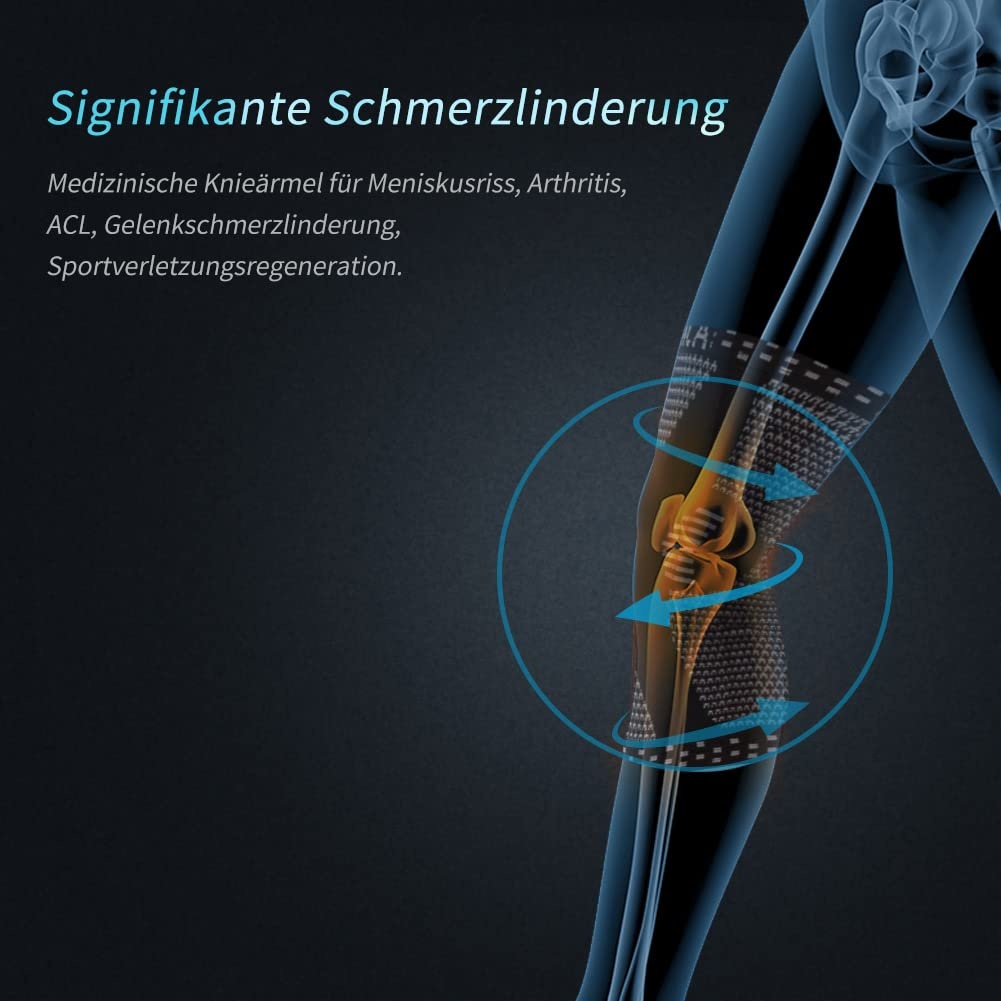 Medizinische Kniebandage XXL, Hellblau - 30% Rabatt