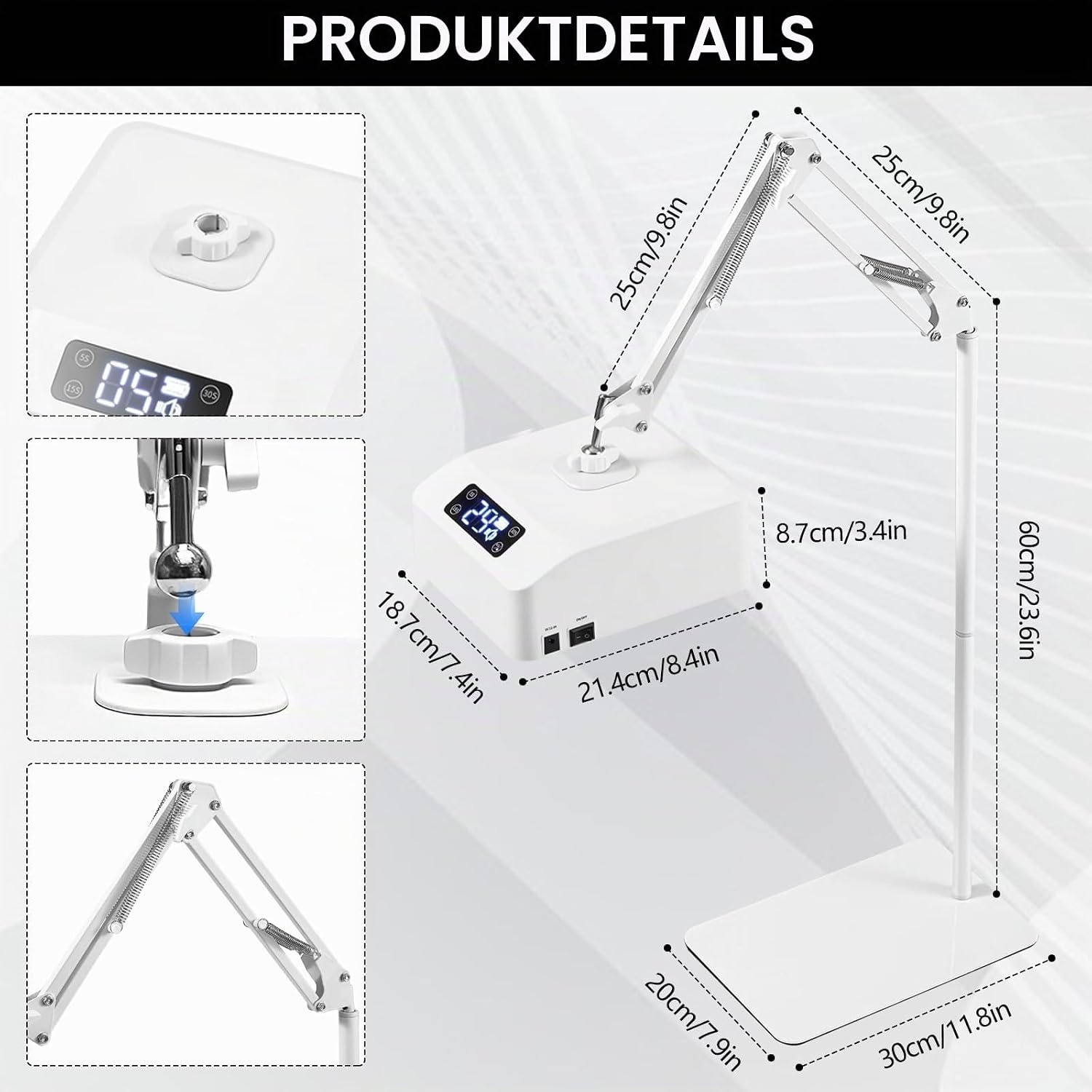 UV-LED-Nagellampe 48W mit Akku - 34% Rabatt