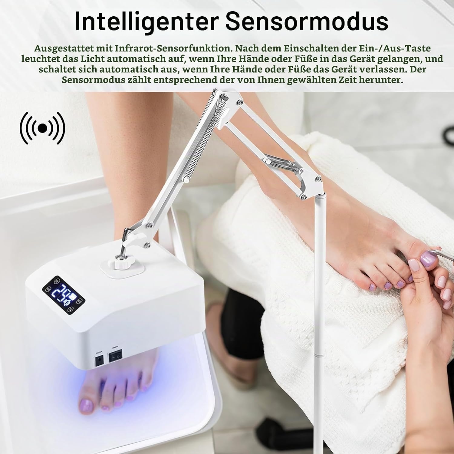 UV-LED-Nagellampe 48W mit Akku - 34% Rabatt