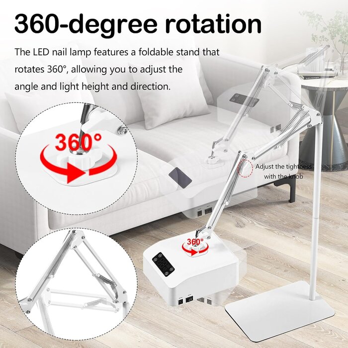 UV-LED-Nagellampe 48W mit Akku - 34% Rabatt