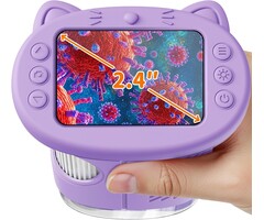 Digitales Kindermikroskop, 1000x Vergrößerung, 2,4 Zoll, Lila - 38% Rabatt