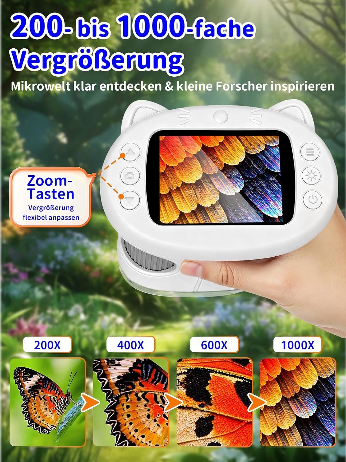 Digitales Mikroskop für Kinder | 1000x Vergrößerung | 30% Rabatt