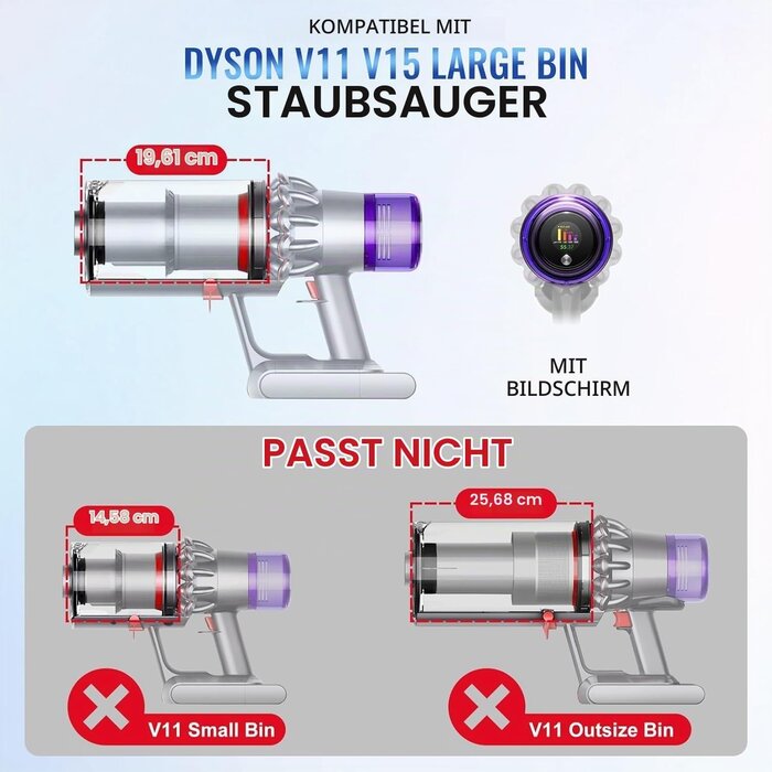 Ersatz-Staubbehälter für V11 & V15 Staubsauger - 31% Rabatt