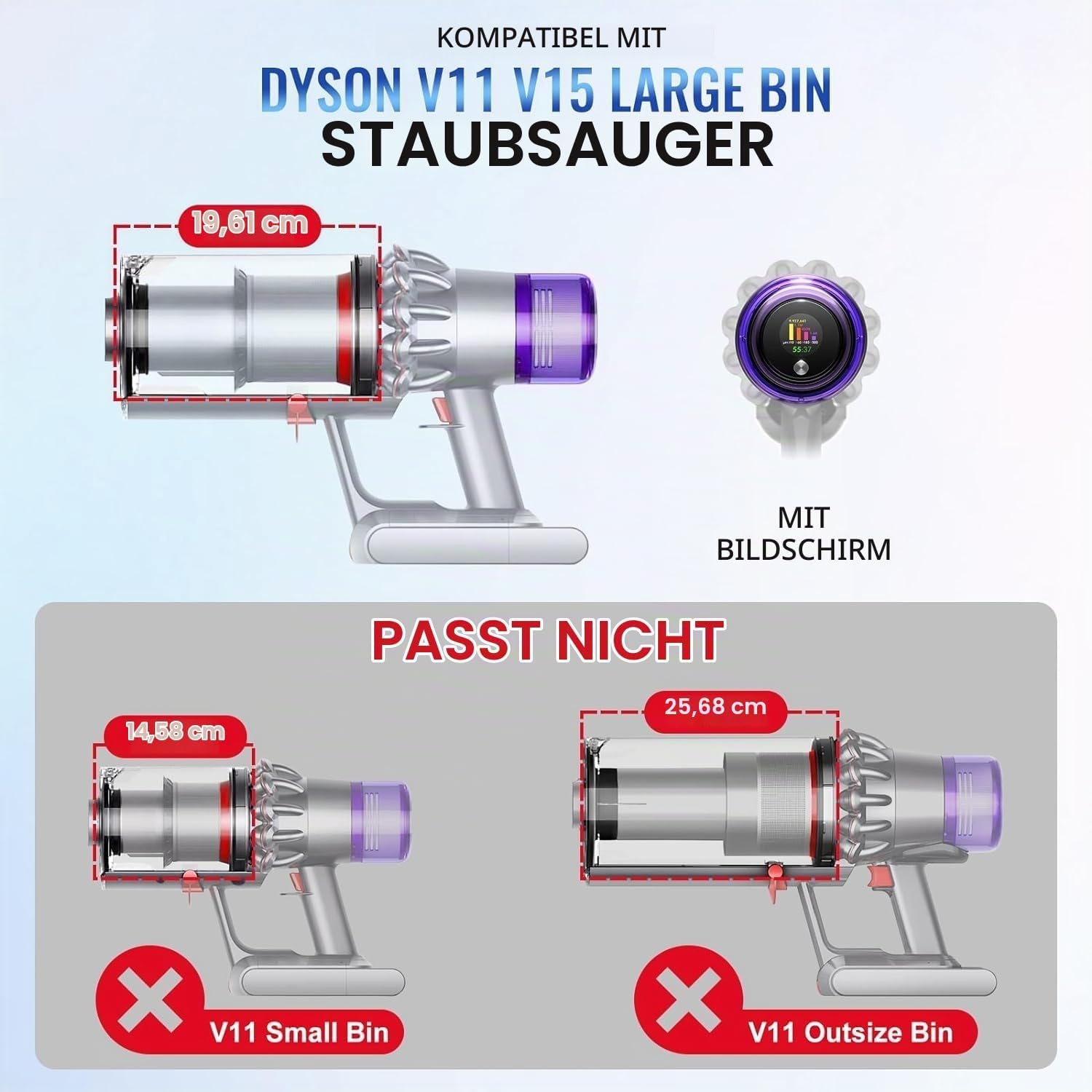 Ersatz-Staubbehälter für V11 & V15 Staubsauger - 31% Rabatt