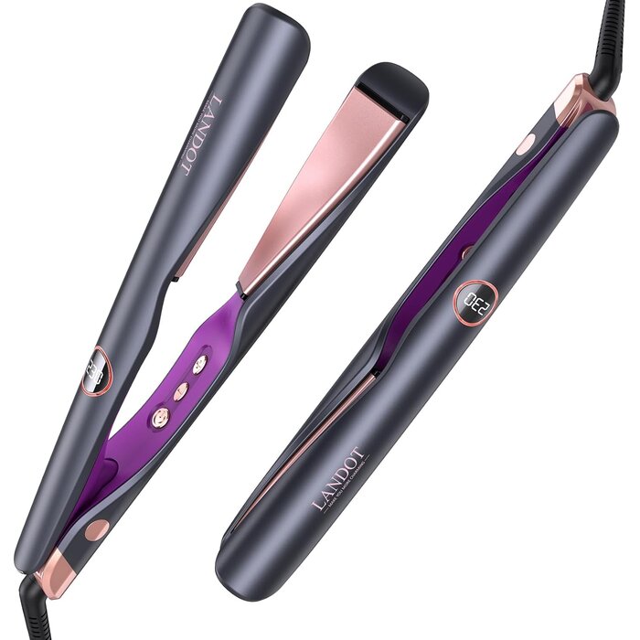 2-in-1 Glätteisen & Lockenstab - Keramik - 32% Rabatt