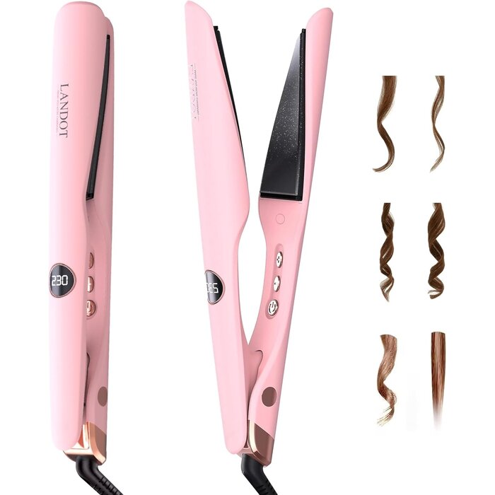 2-in-1 Glätteisen & Lockenstab - Keramik - 32% Rabatt