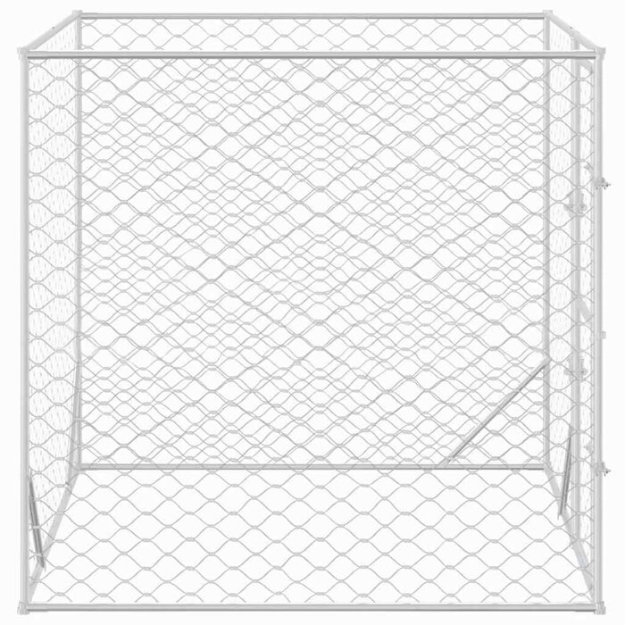 Großer Hundezwinger 2x2x2 m, verzinkter Stahl - 35% Rabatt