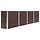 Hochbeet 320x40x77 cm aus verzinktem Stahl, Braun - 34% Rabatt