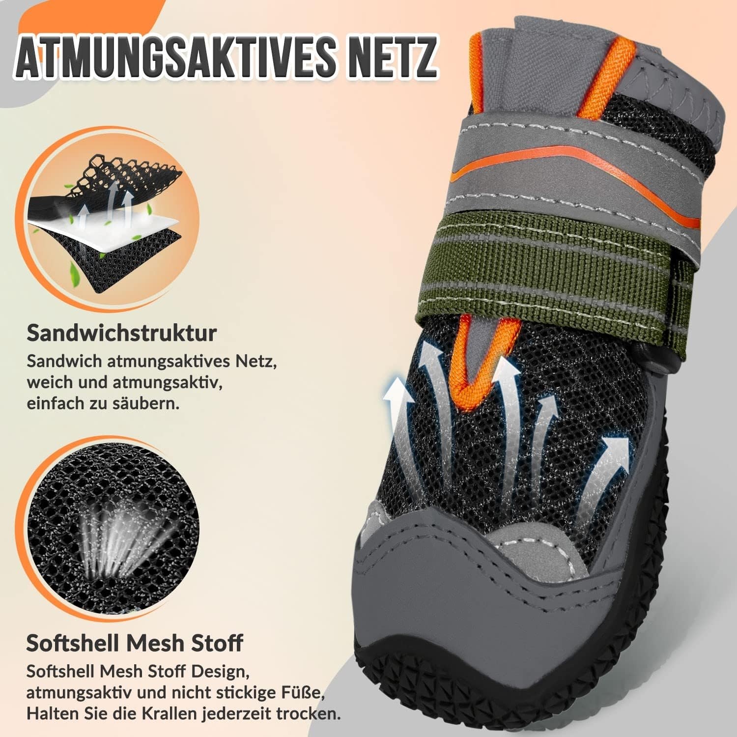 Hundeschuhe Pfotenschutz Größe 2 Schwarz - 30% Rabatt