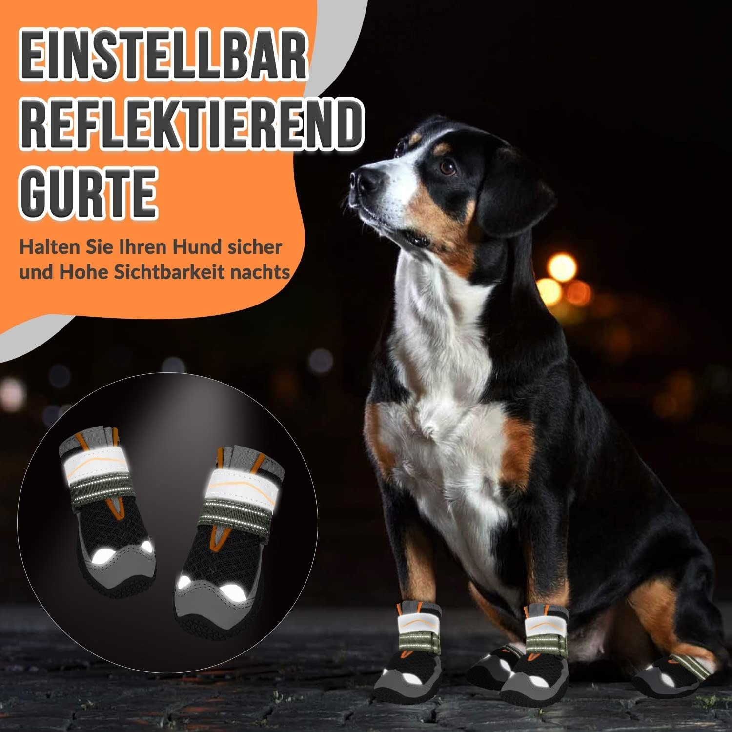 Hundeschuhe Pfotenschutz Größe 2 Schwarz - 30% Rabatt