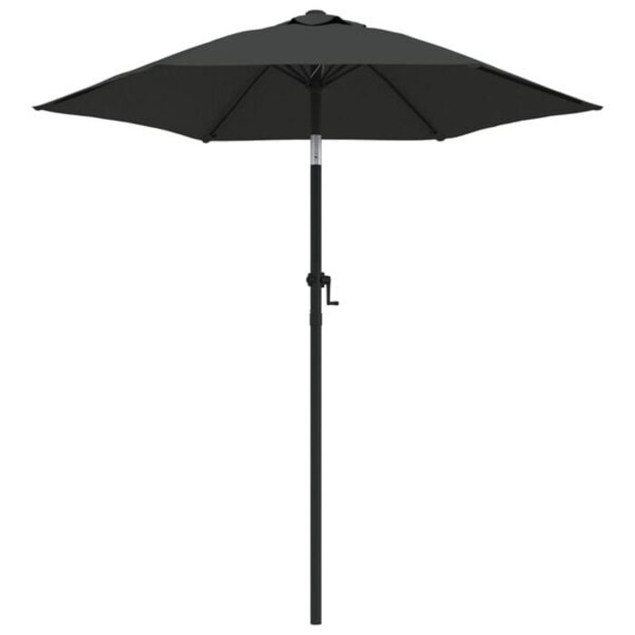 Sonnenschirm 200 x 224 cm Aluminium Anthrazit - 32% Rabatt