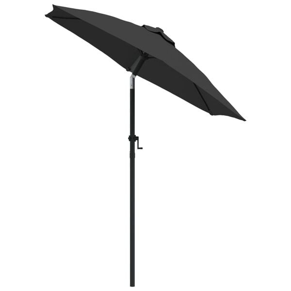 Sonnenschirm 200 x 224 cm Aluminium Anthrazit - 32% Rabatt