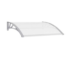Vidaxl Türvordach 120x100 cm Polycarbonat Grau - 44% Rabatt - Ausgepackt