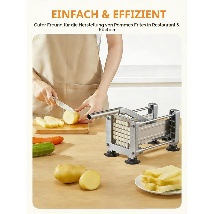 Manueller Pommes-Schneider aus Edelstahl - 29% Rabatt