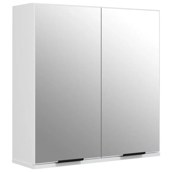 Spiegelschrank Badezimmer 64x20x67cm Weiß - 34% Rabatt - Ausgepackt