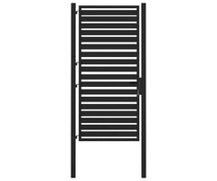 Vidaxl Gartentor 100x180 cm Aluminium Schwarz - 47% Rabatt