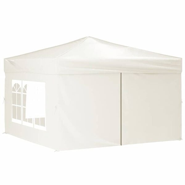 Vidaxl Faltbares Partyzelt 3x3 m, Cremefarben - 34% Rabatt