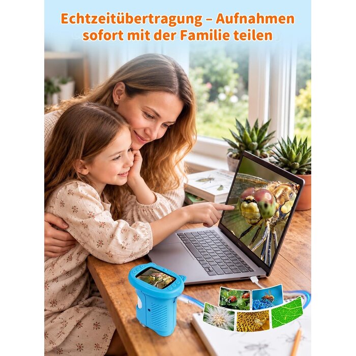 Digitales Kinder-Mikroskop | 1000-fache Vergrößerung | 30% Rabatt