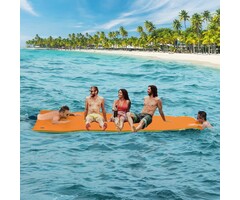 Schwimmmatte 365x150 cm Wasserinsel - 45% Rabatt