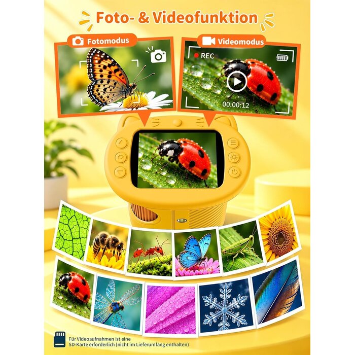 Digitales Kinder-Mikroskop 1000x | 2,4 Zoll Display | 31% Rabatt