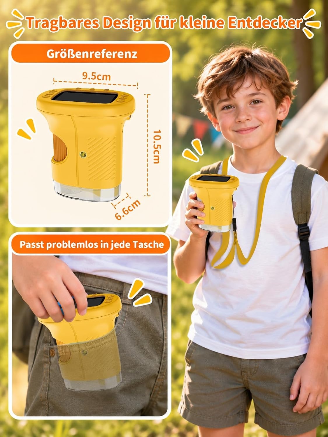 Digitales Kinder-Mikroskop 1000x | 2,4 Zoll Display | 31% Rabatt