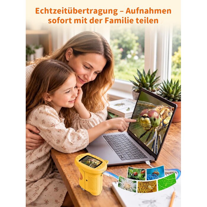 Digitales Kinder-Mikroskop 1000x | 2,4 Zoll Display | 31% Rabatt