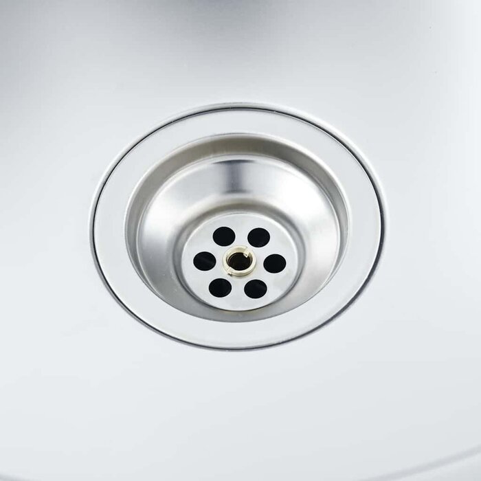 Edelstahl Küchenspüle 800x500mm mit Abtropffläche - 34% Rabatt