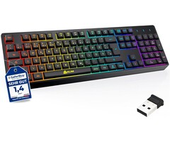 Kabellose Gaming-Tastatur QWERTZ mit RGB-Beleuchtung - 40% Rabatt